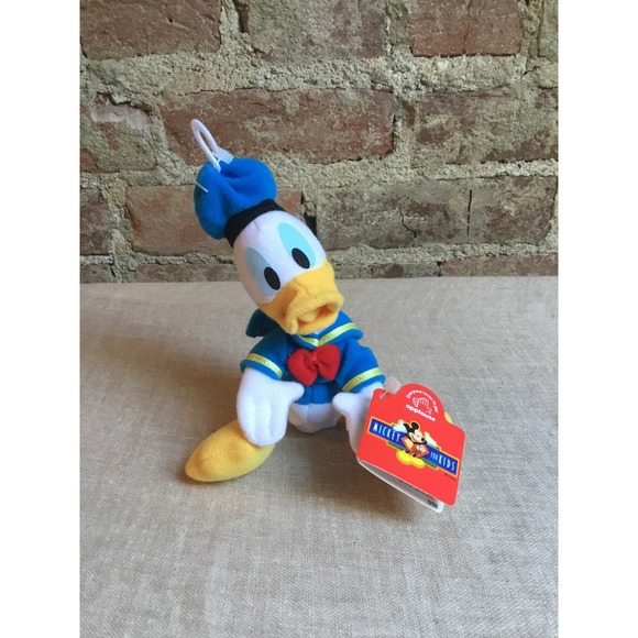 Disney Applause Vintage Donald Duck Bean Bag Plush with Tag 1998 - Picture 1 of 4